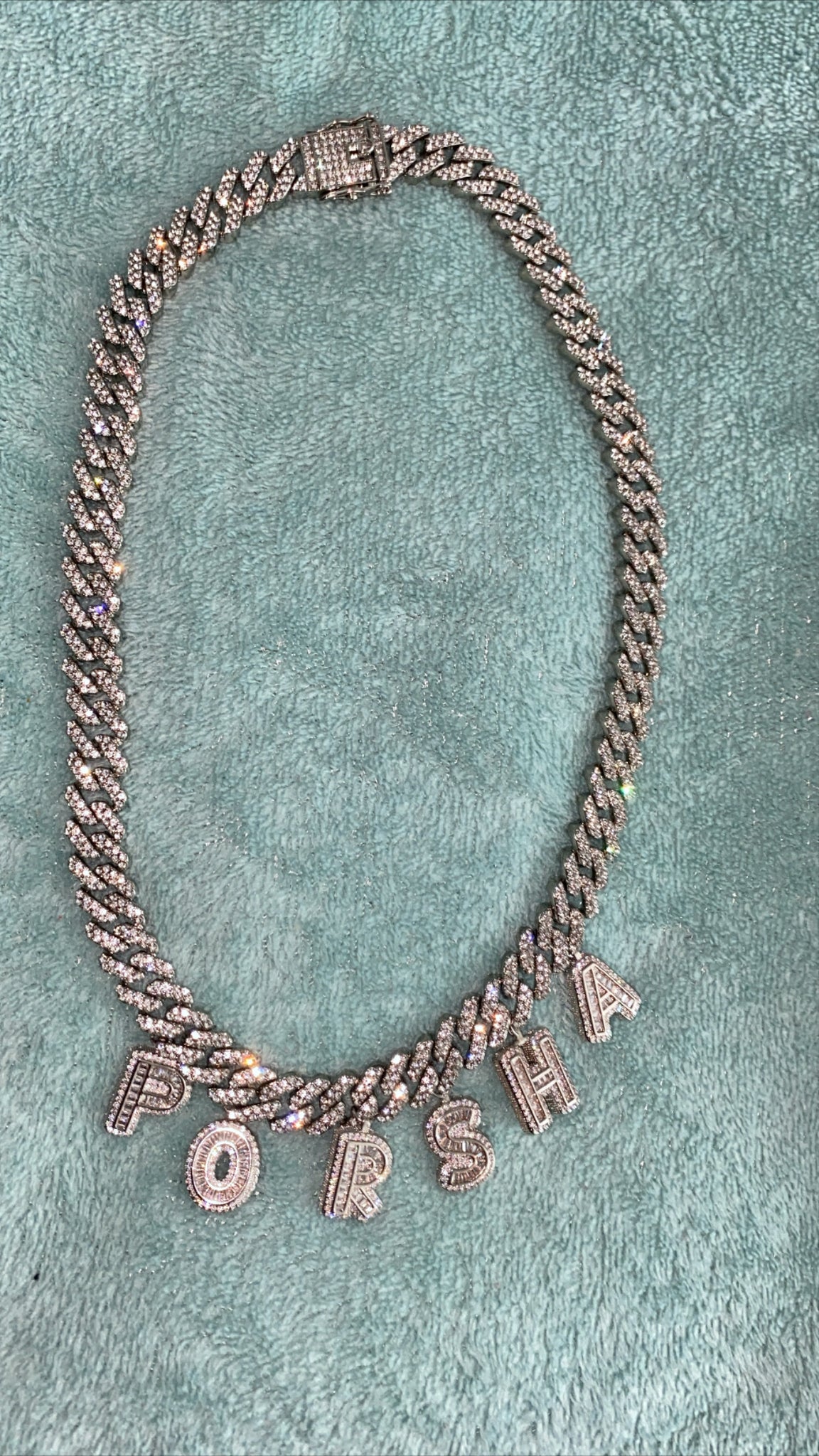 Icy Cuban Charm Necklace